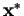 $ \mathbf{x^{*}}$
