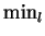 $ \min_{l}$