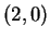 $(2,0)$