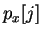 $p_x[j]$