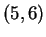 $(5,6)$