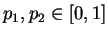 $p_1,p_2 \in [0,1]$