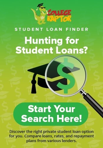 College Raptor's Student Loan Finder can help you discover private loan options