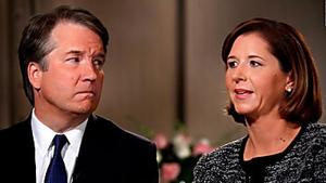 These images of women around Kavanaugh evoke a familiar alibi